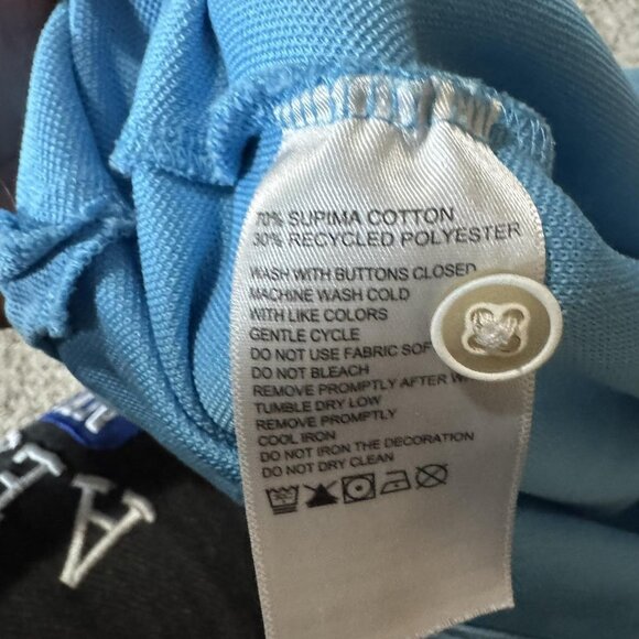 Tommy Bahama Polo Shirt Mens Extra Large Blue IslandZone Supima Marlin Logo - Picture 5 of 8